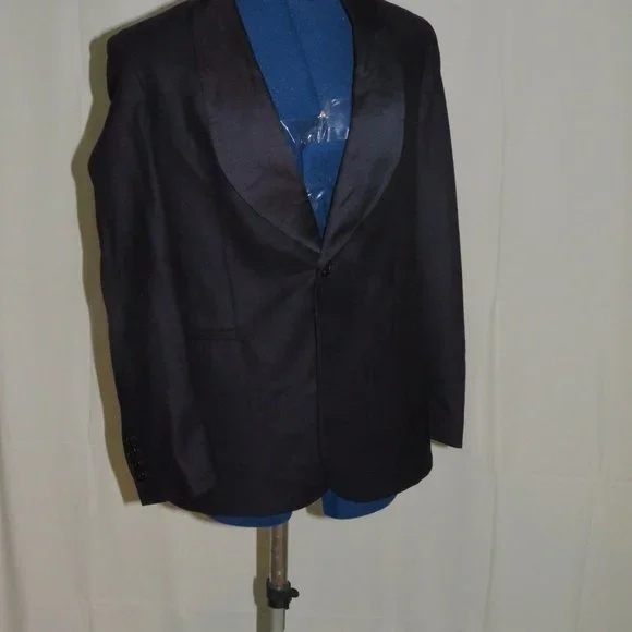 Ralph Lauren Purple Label Women Dark Blue Shawl Collar Tuxedo Jacket 0 NWT